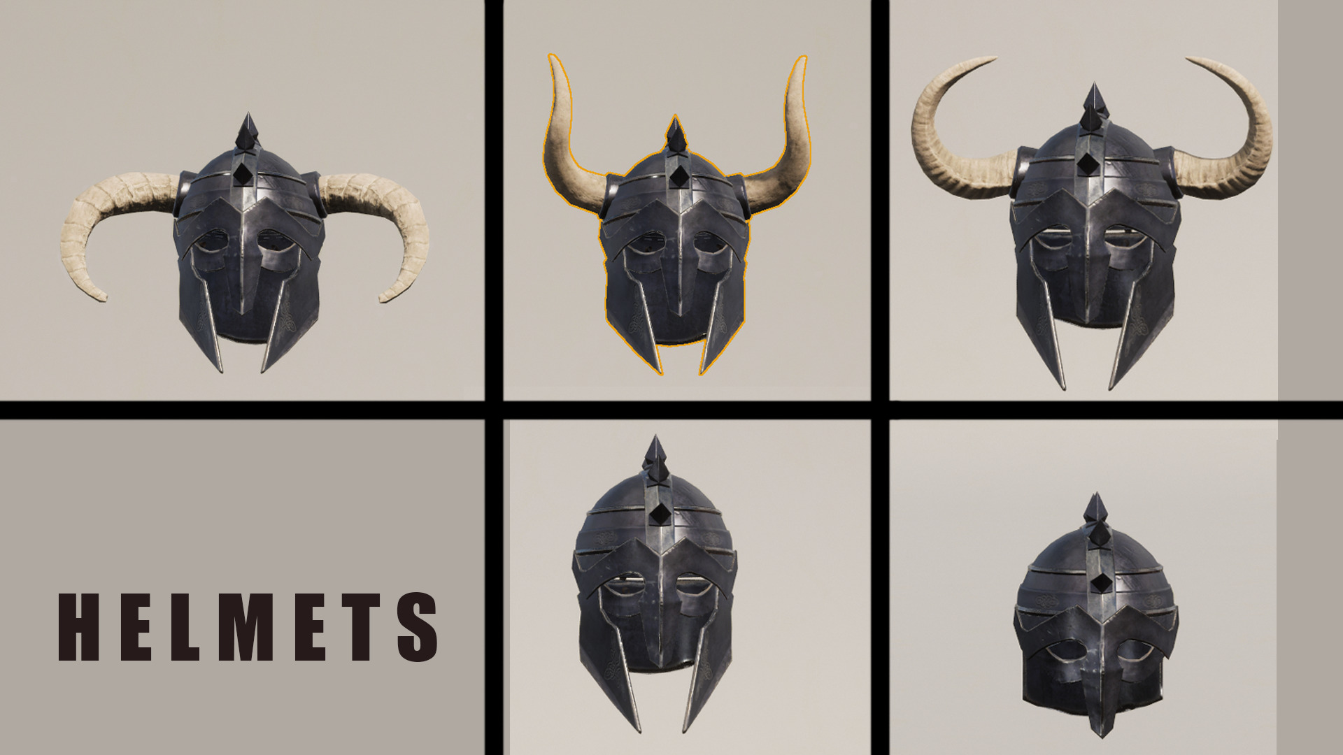 Viking Armour Collection Pack Low-poly 3D model_14