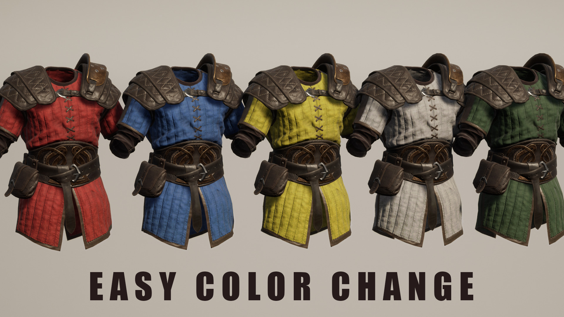 Viking Armour Collection Pack Low-poly 3D model_17