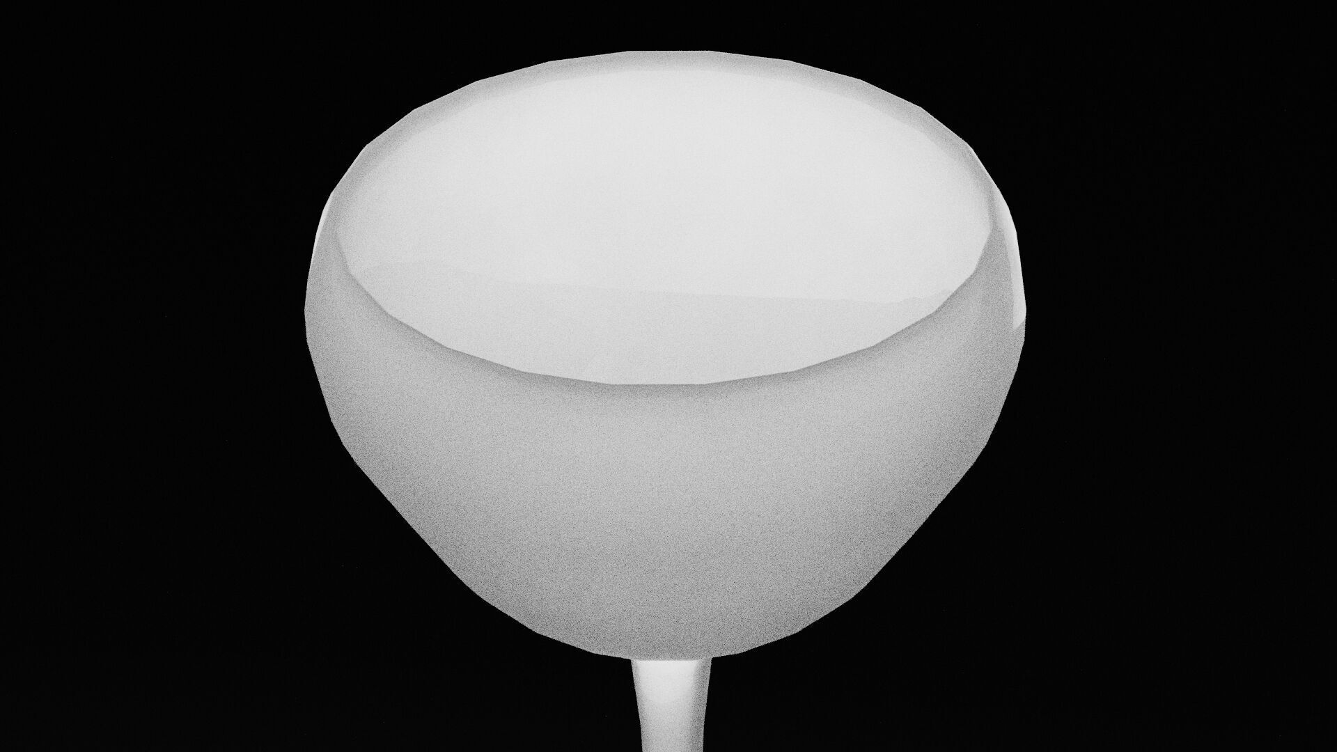 Elegant Glass Cup  Low-poly 3D model_4