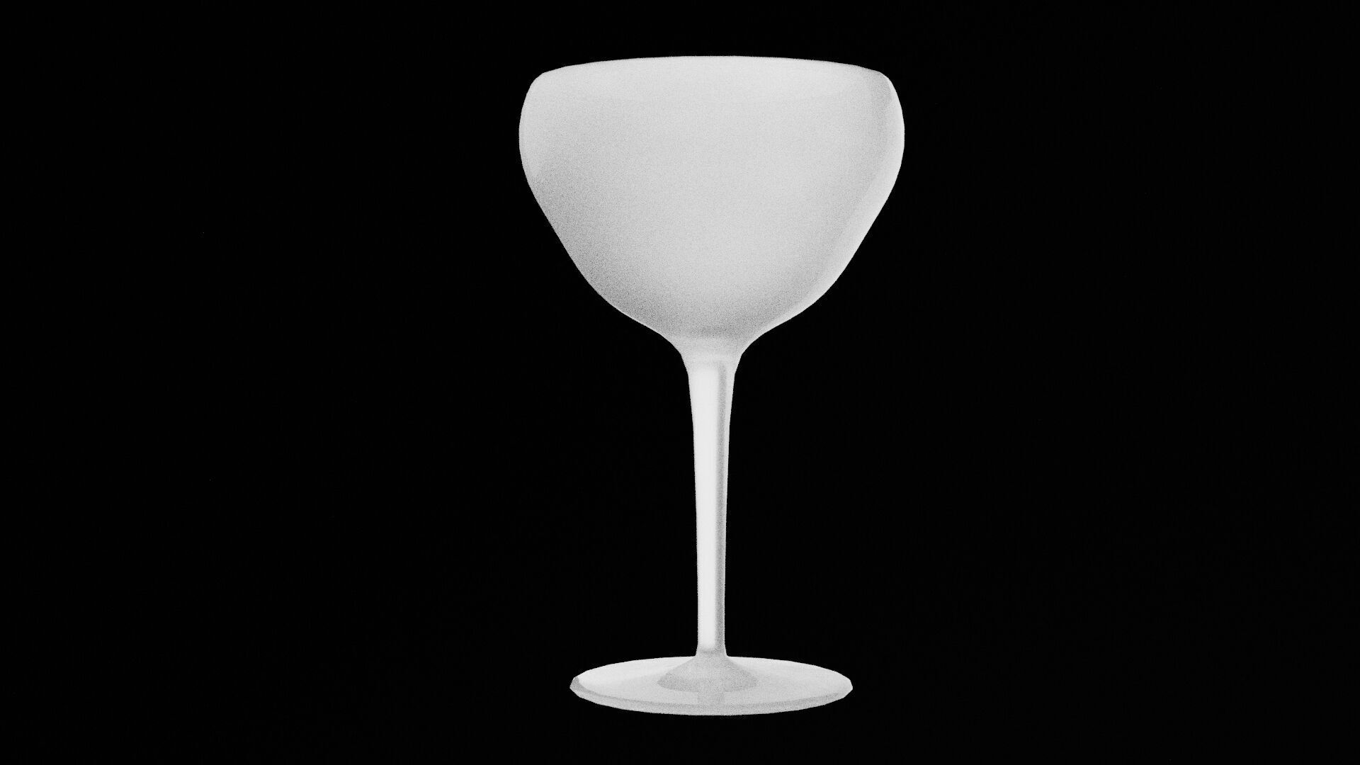 Elegant Glass Cup  Low-poly 3D model_6