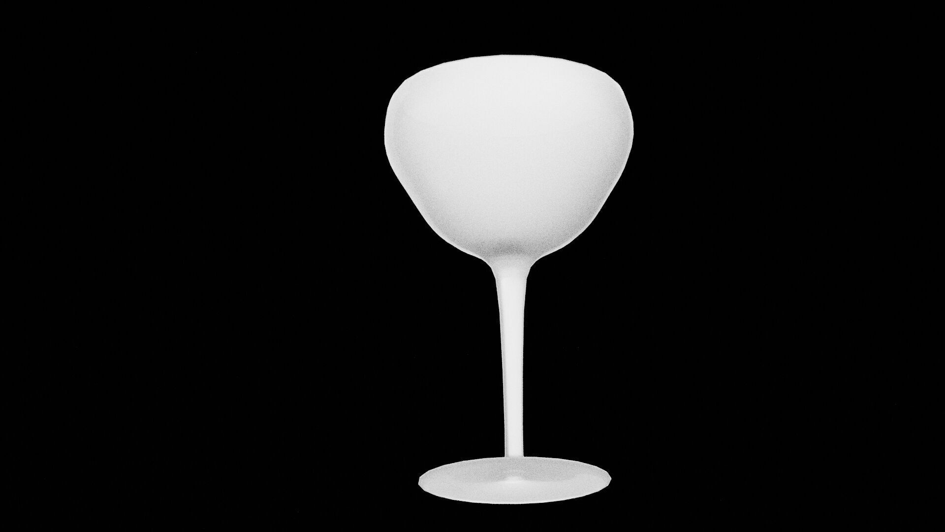 Elegant Glass Cup  Low-poly 3D model_2