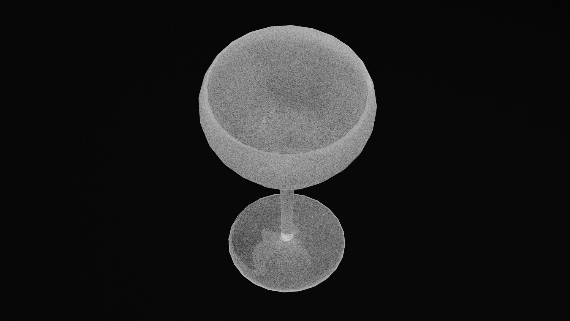 Elegant Glass Cup  Low-poly 3D model_1