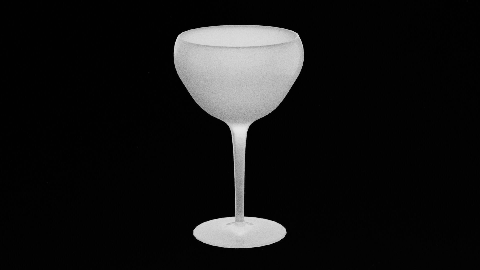 Elegant Glass Cup  Low-poly 3D model_3