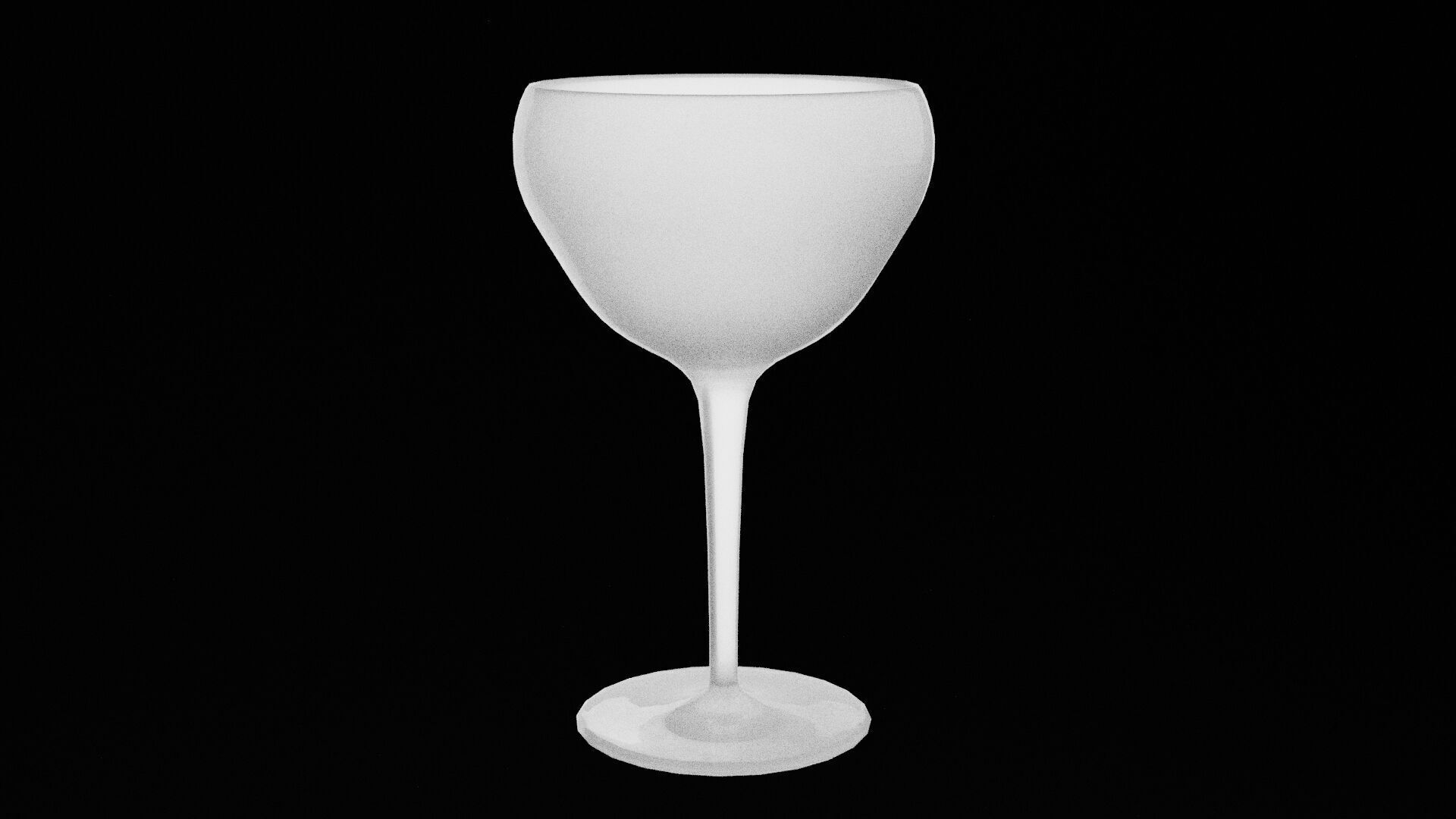 Elegant Glass Cup  Low-poly 3D model_5