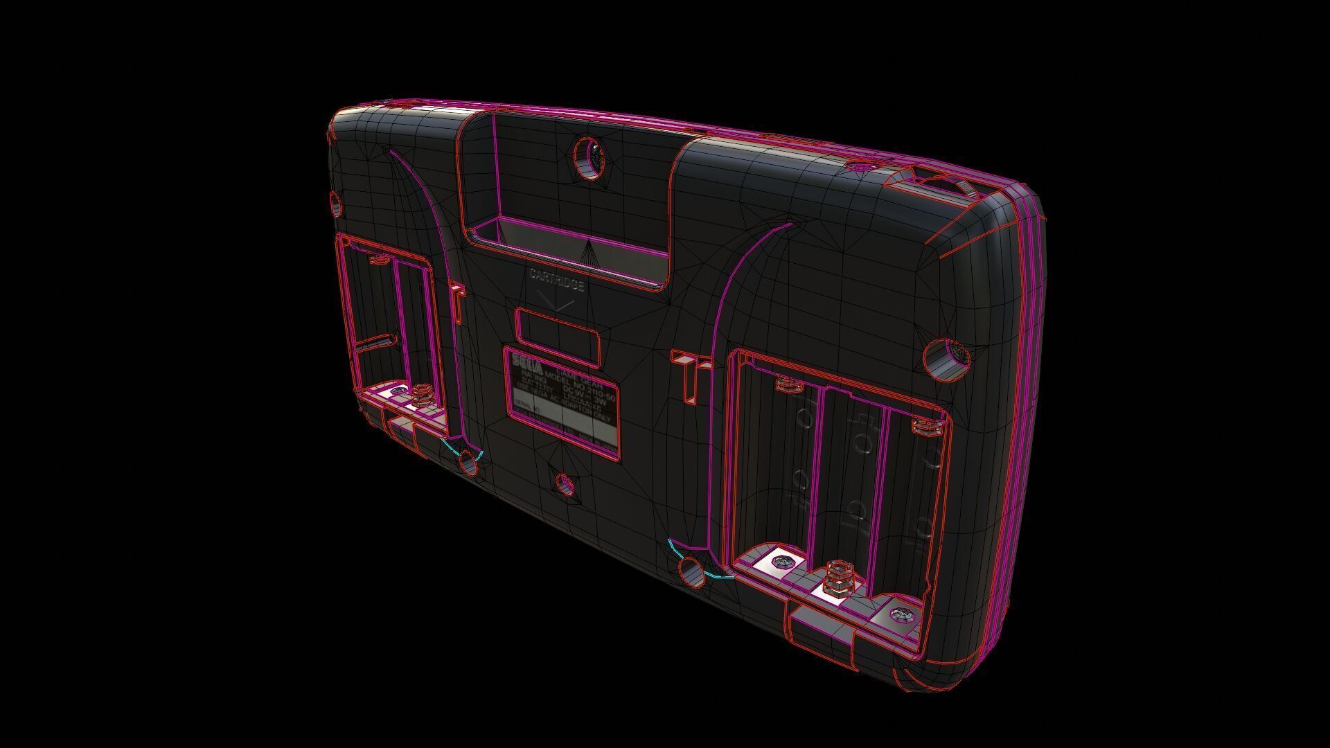 Sega Game Gear Low-poly 3D model_21