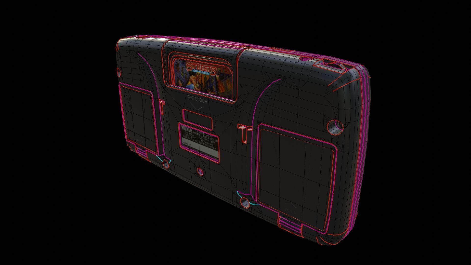 Sega Game Gear Low-poly 3D model_20