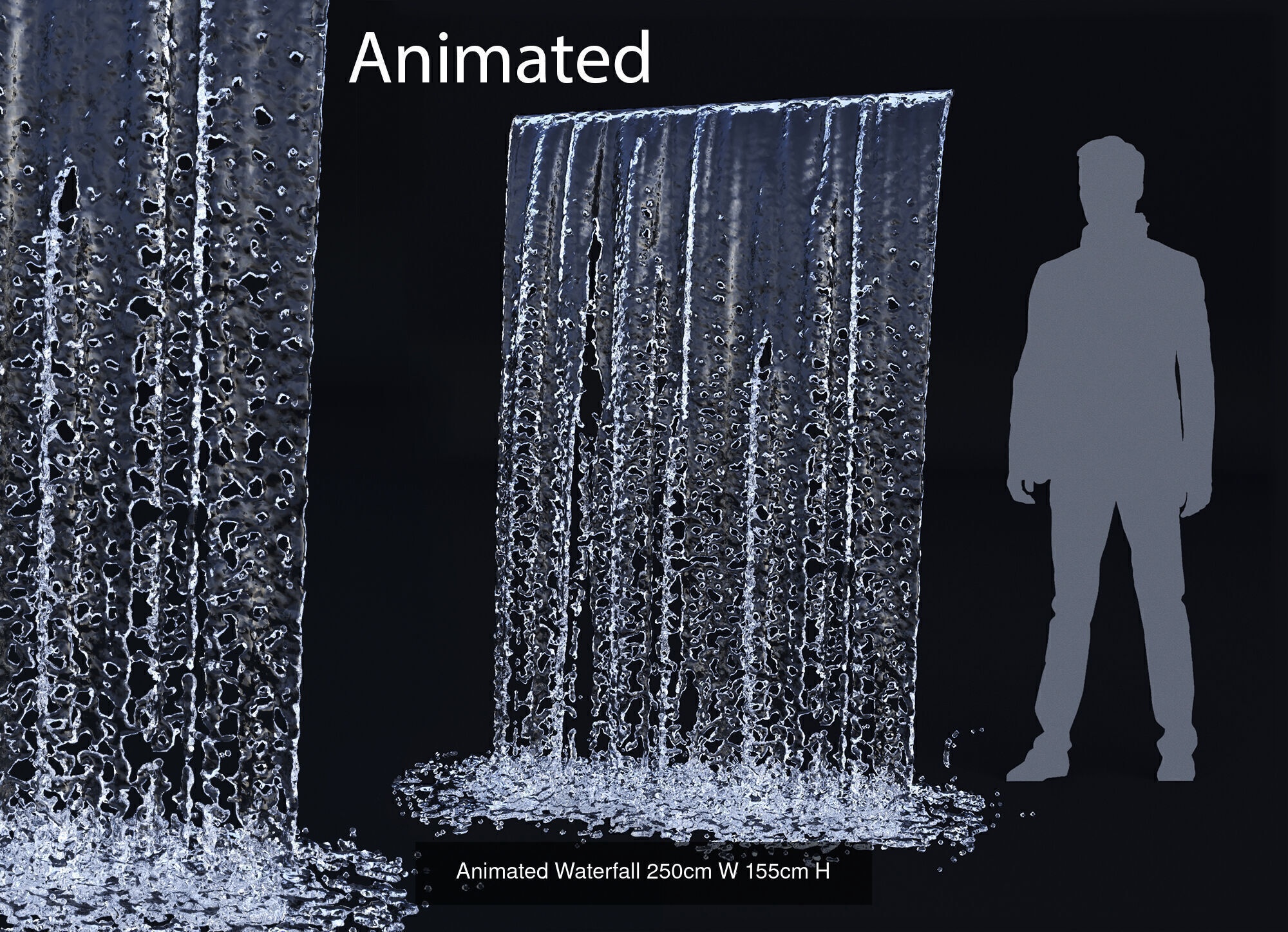 Animated Collection of Waterfalls and Fountains _13