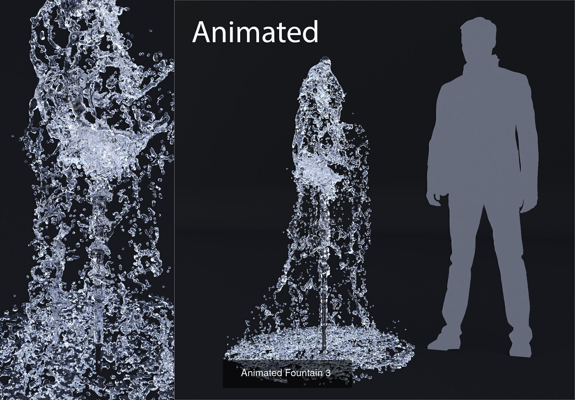 Animated Collection of Waterfalls and Fountains _16