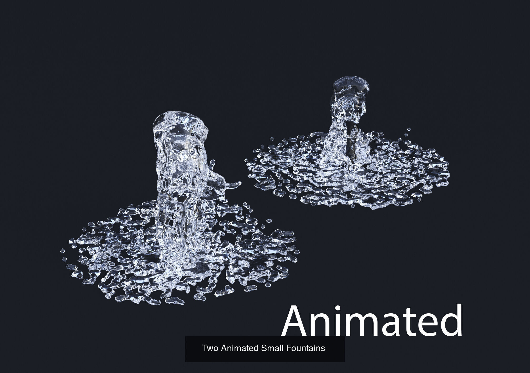 Animated Collection of Waterfalls and Fountains _18