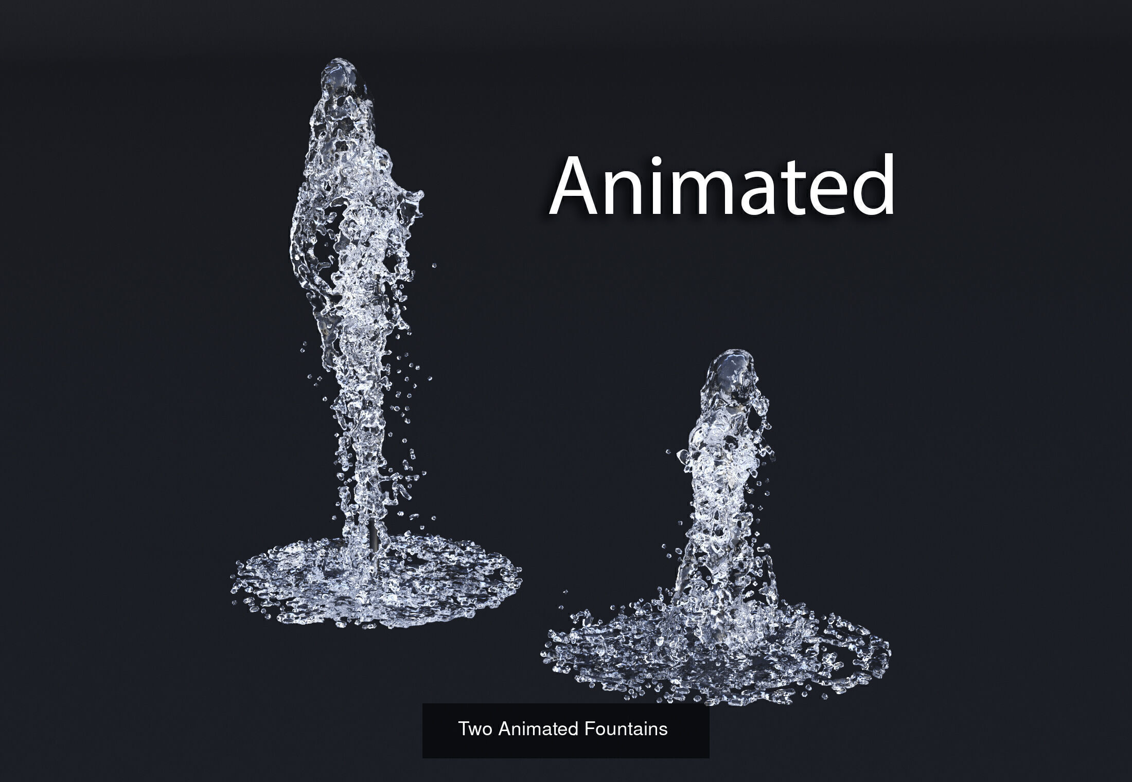 Animated Collection of Waterfalls and Fountains _19