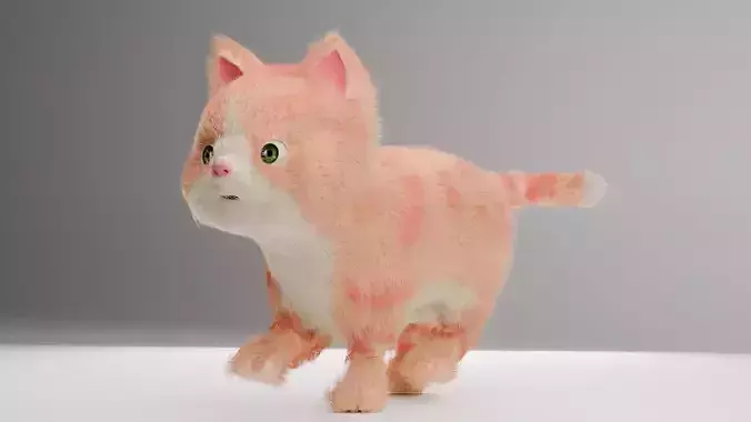 Rigged Cat Animated