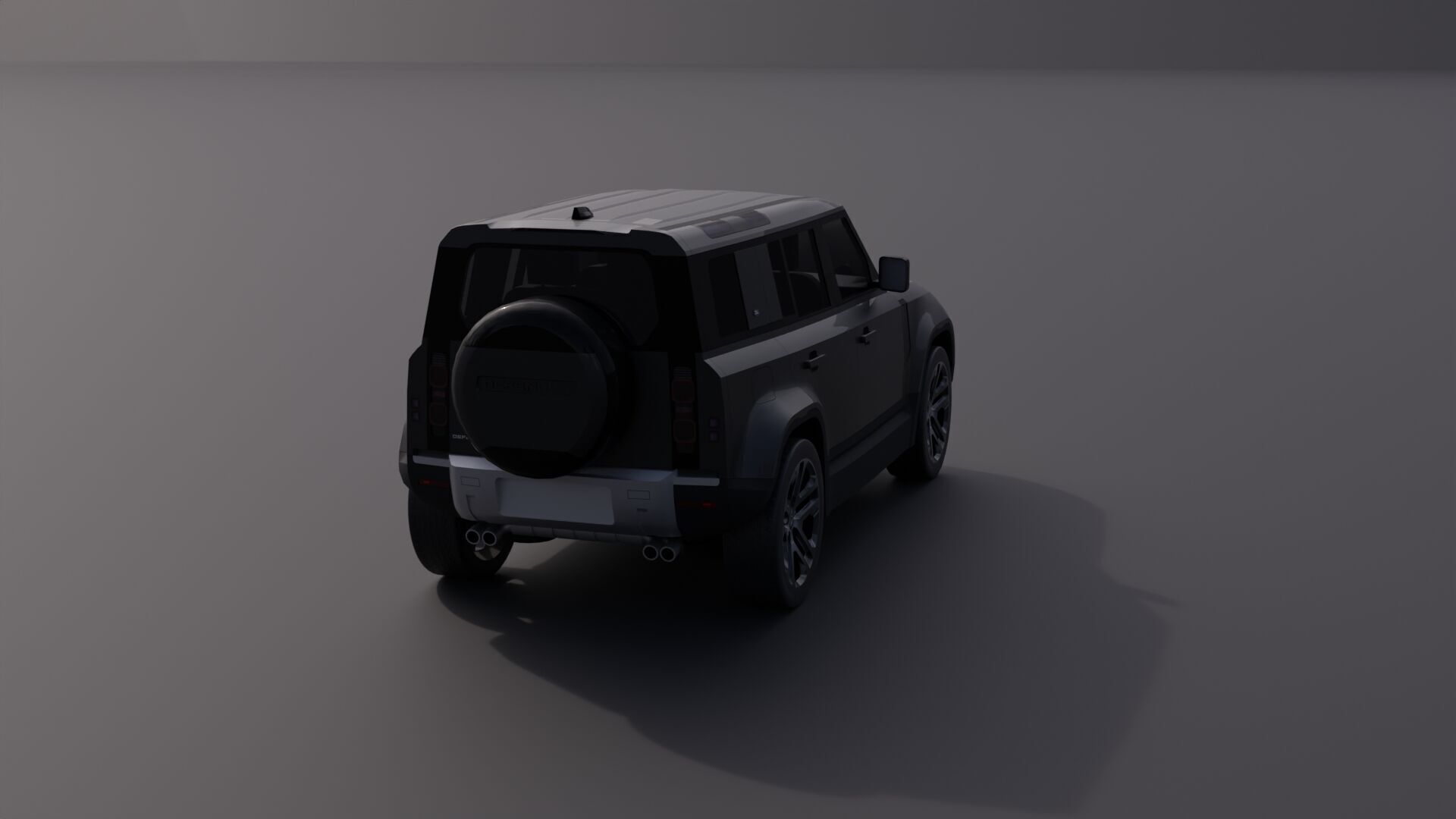 Land Rover Defender 110 Low-poly 3D model_11