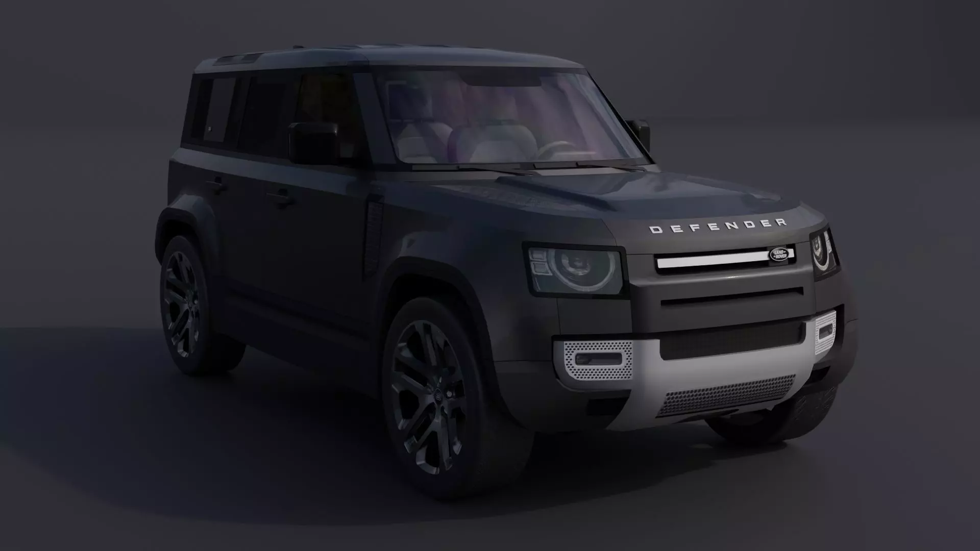 Land Rover Defender 110 Low-poly 3D model_0