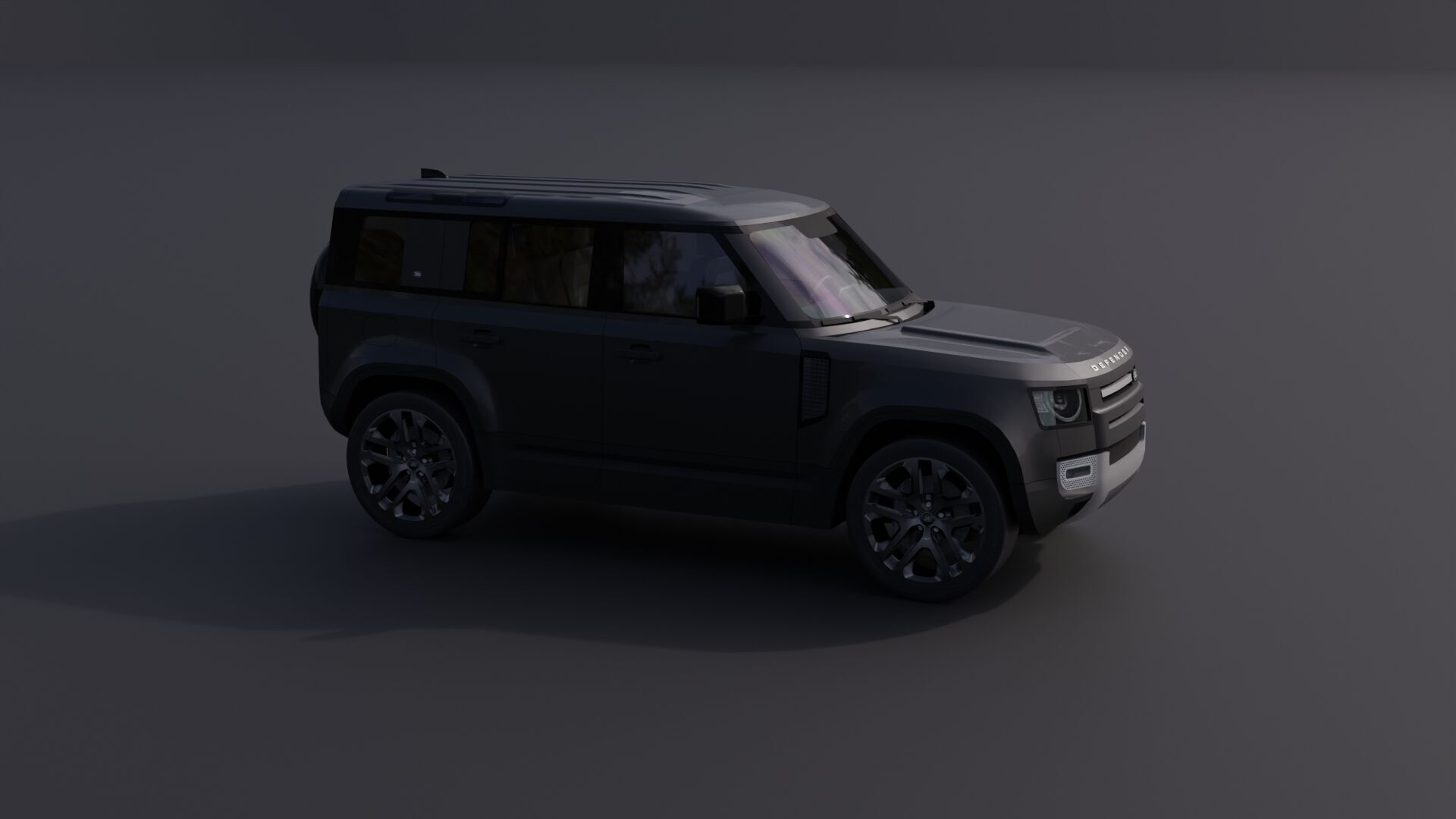 Land Rover Defender 110 Low-poly 3D model_19