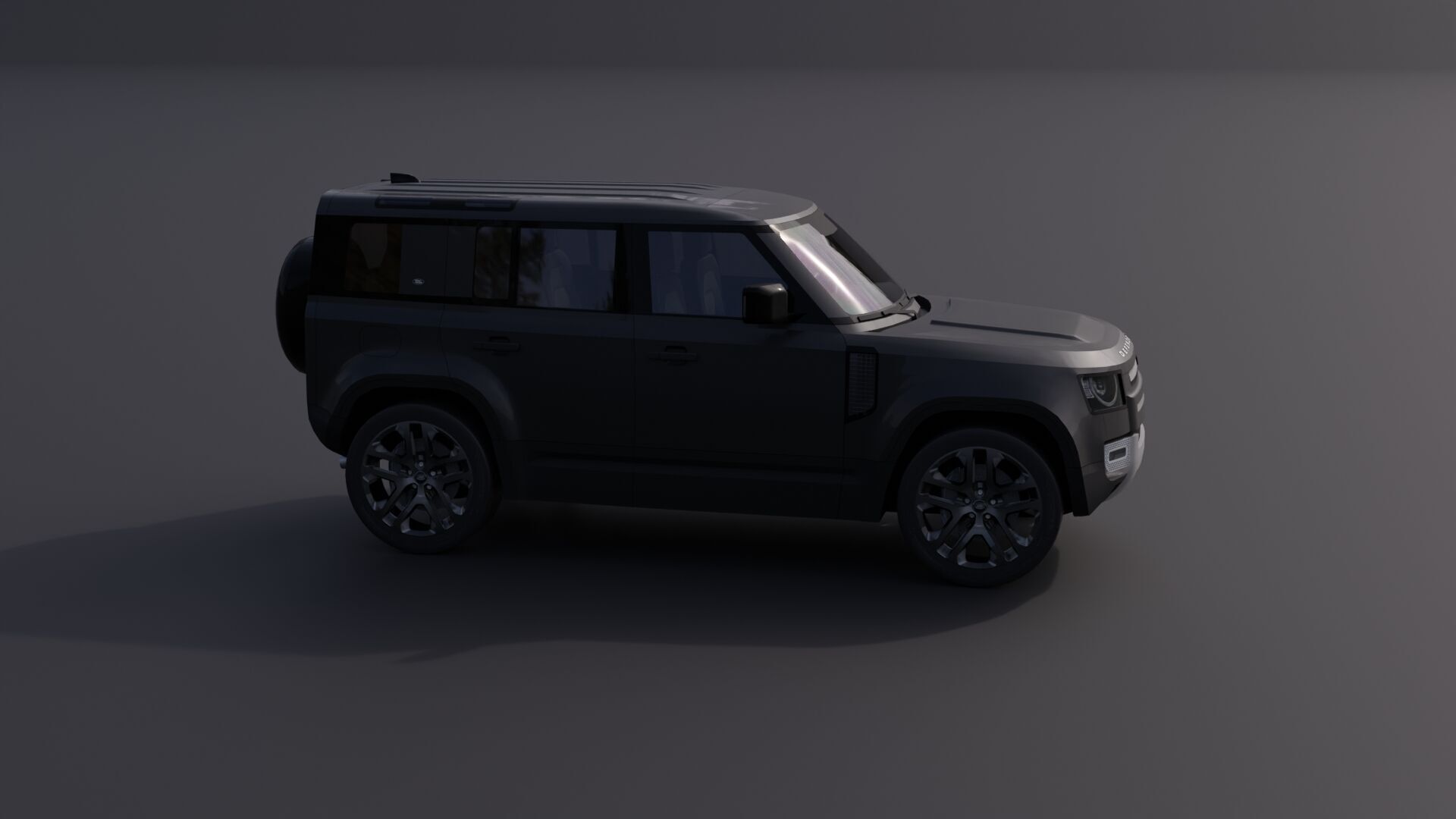 Land Rover Defender 110 Low-poly 3D model_18