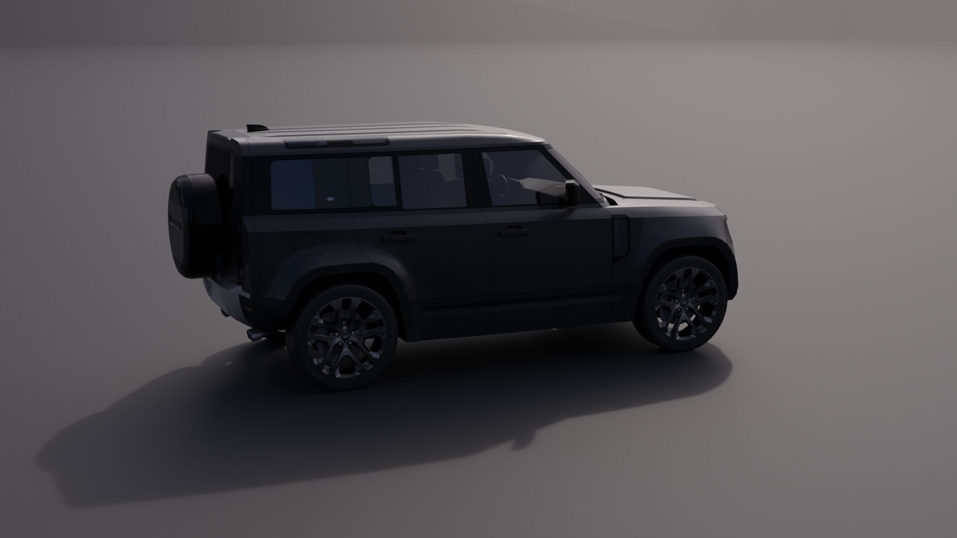 Land Rover Defender 110 Low-poly 3D model_15