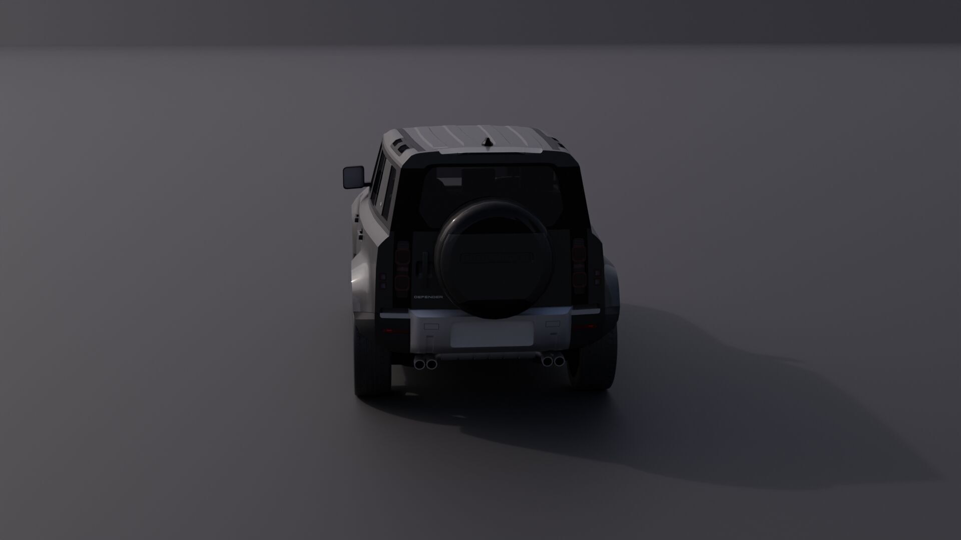 Land Rover Defender 110 Low-poly 3D model_9