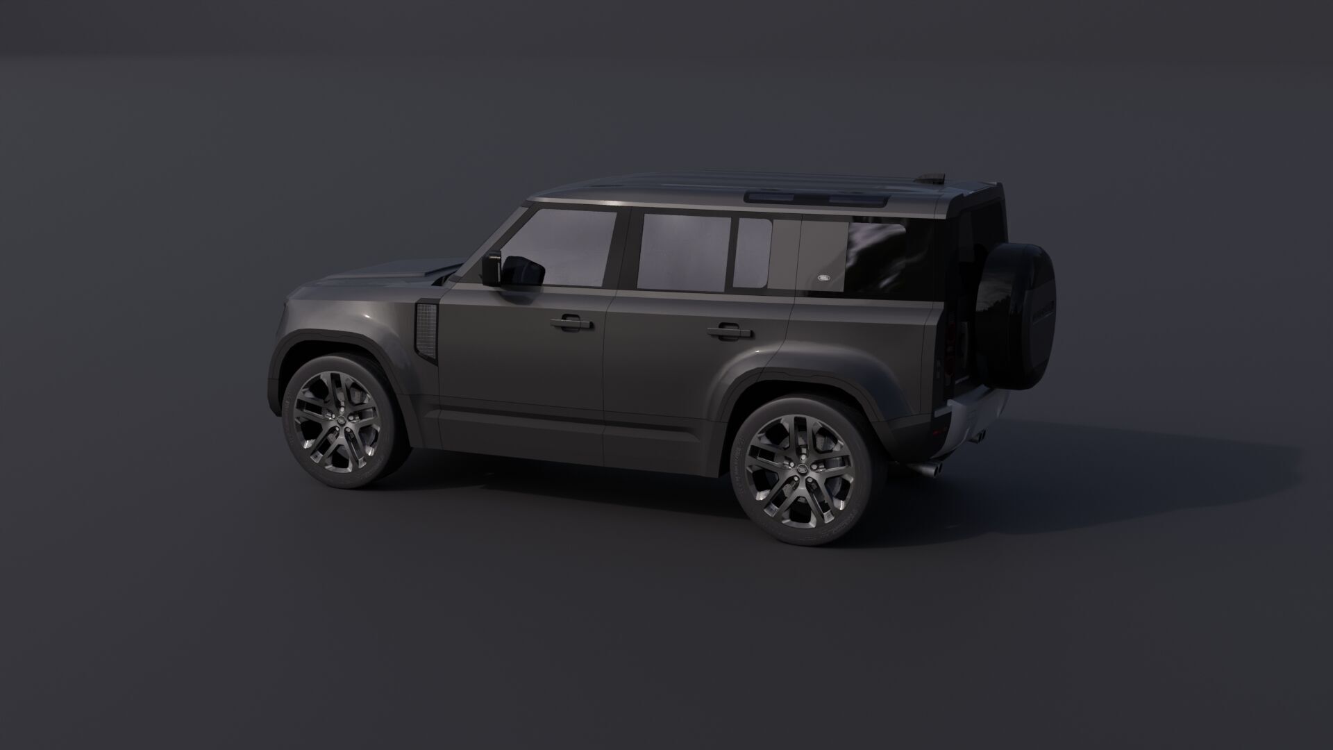 Land Rover Defender 110 Low-poly 3D model_4