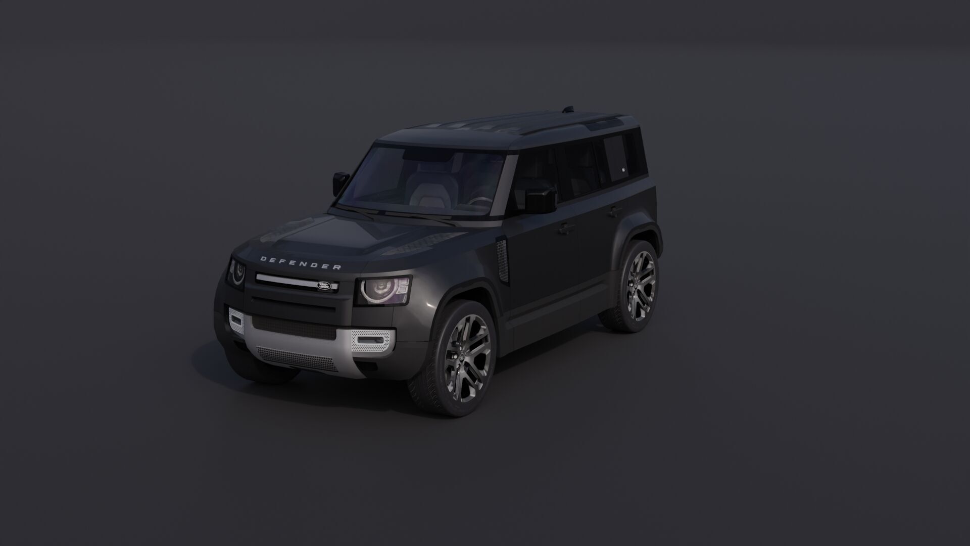 Land Rover Defender 110 Low-poly 3D model_27
