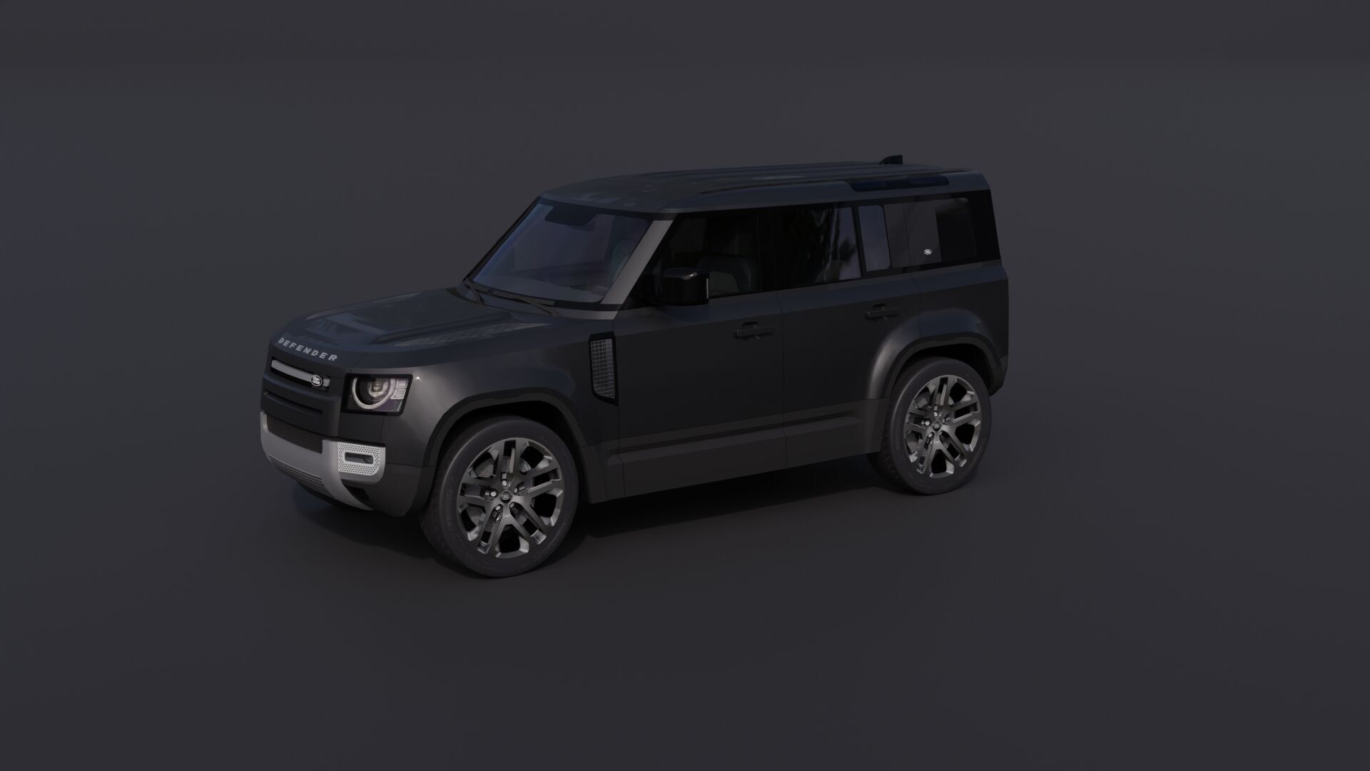 Land Rover Defender 110 Low-poly 3D model_29