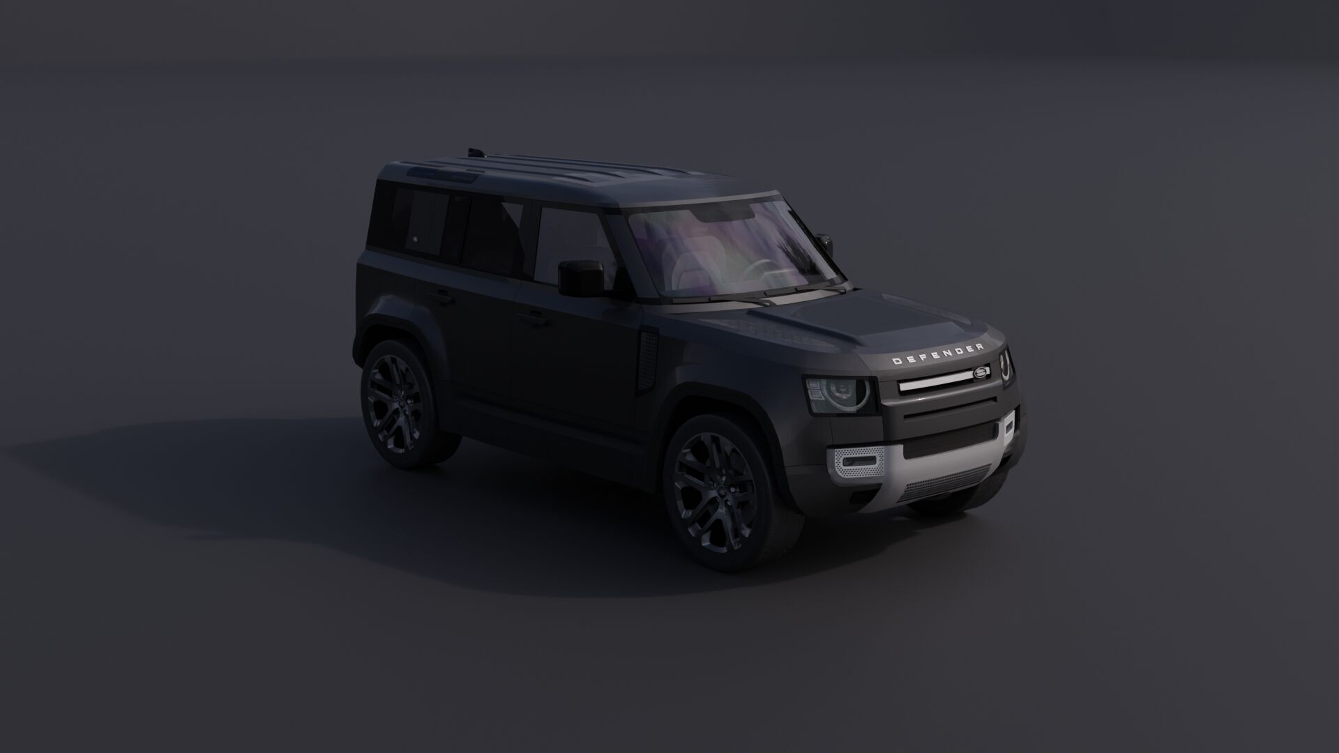 Land Rover Defender 110 Low-poly 3D model_21