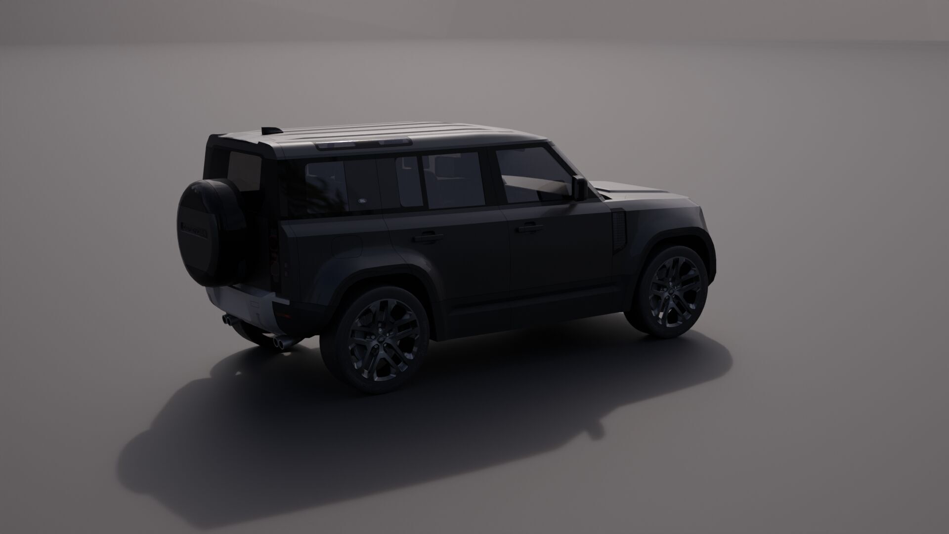 Land Rover Defender 110 Low-poly 3D model_14