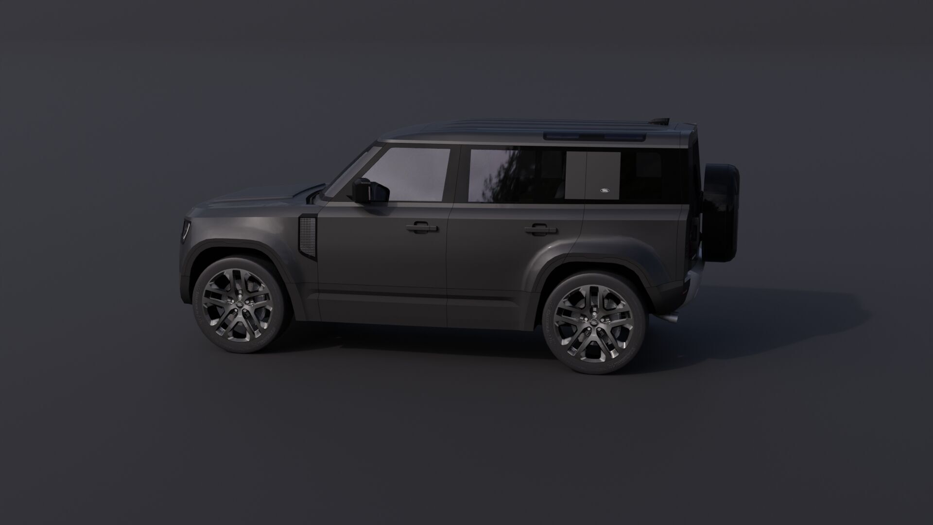 Land Rover Defender 110 Low-poly 3D model_3