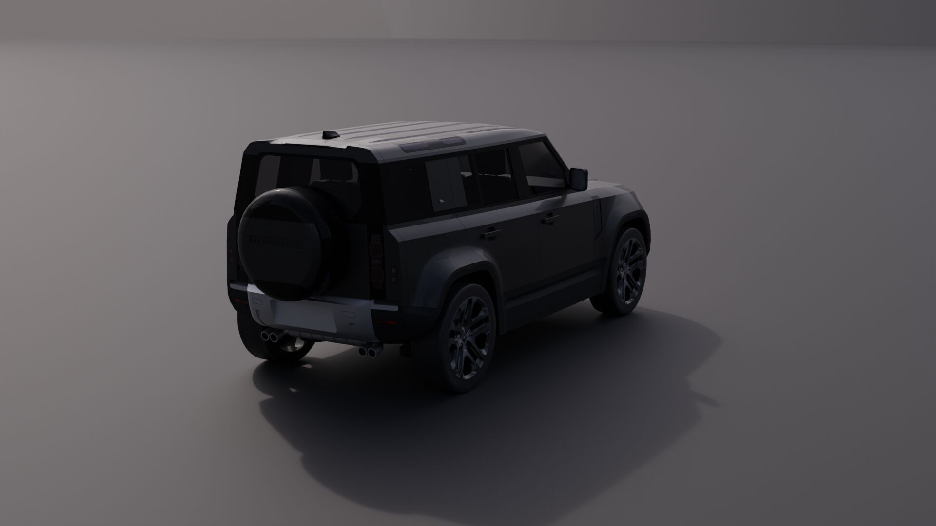 Land Rover Defender 110 Low-poly 3D model_12