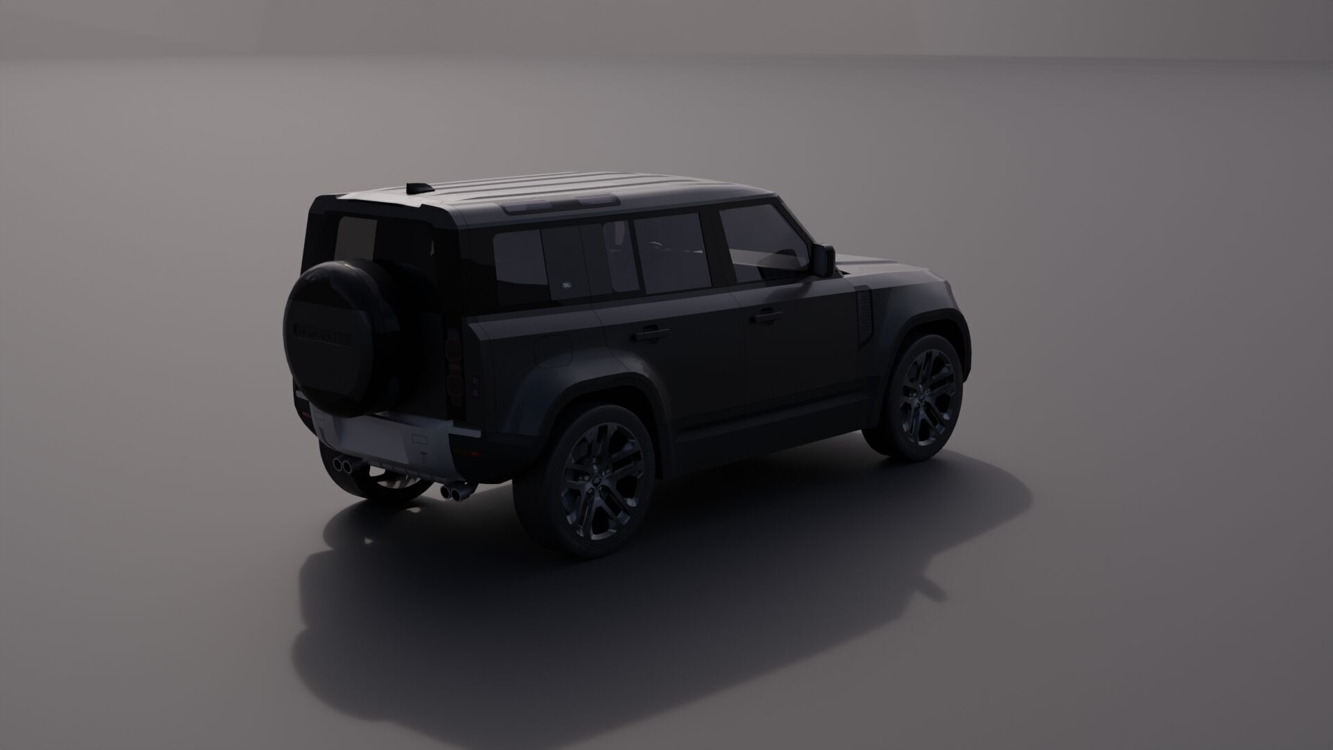 Land Rover Defender 110 Low-poly 3D model_13