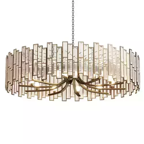 Clytia Modern Geometric Crystal Chandelier