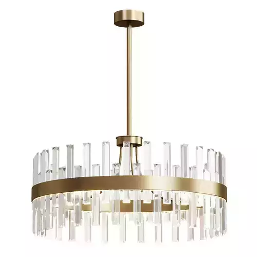 Bstack Modern Crystal Stripe Chandelier