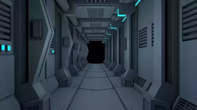 Sci Fi Hallway