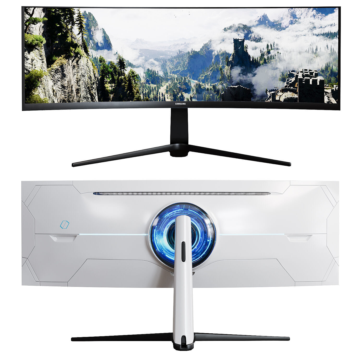 Samsung Odyssey G9 Gaming Monitor 3D model_1