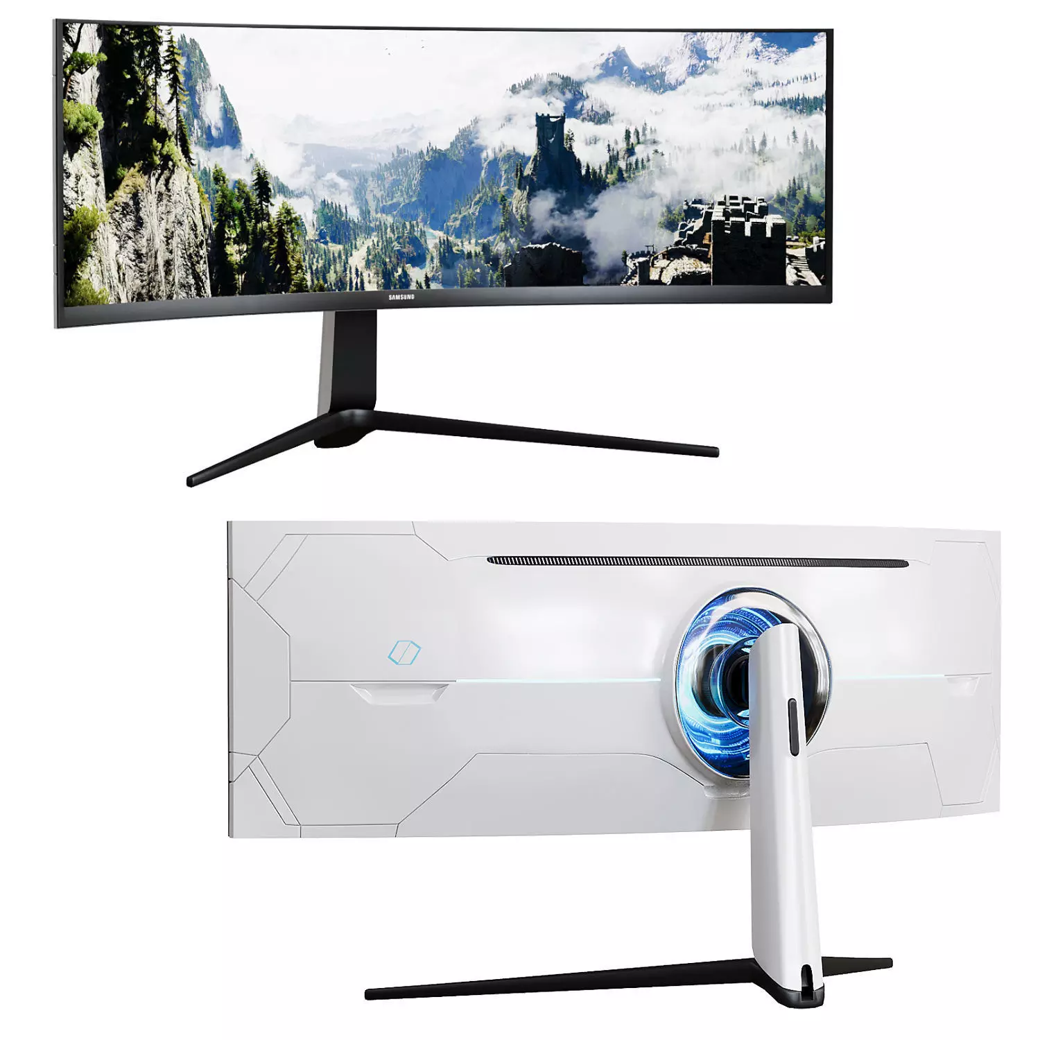 Samsung Odyssey G9 Gaming Monitor 3D model_0
