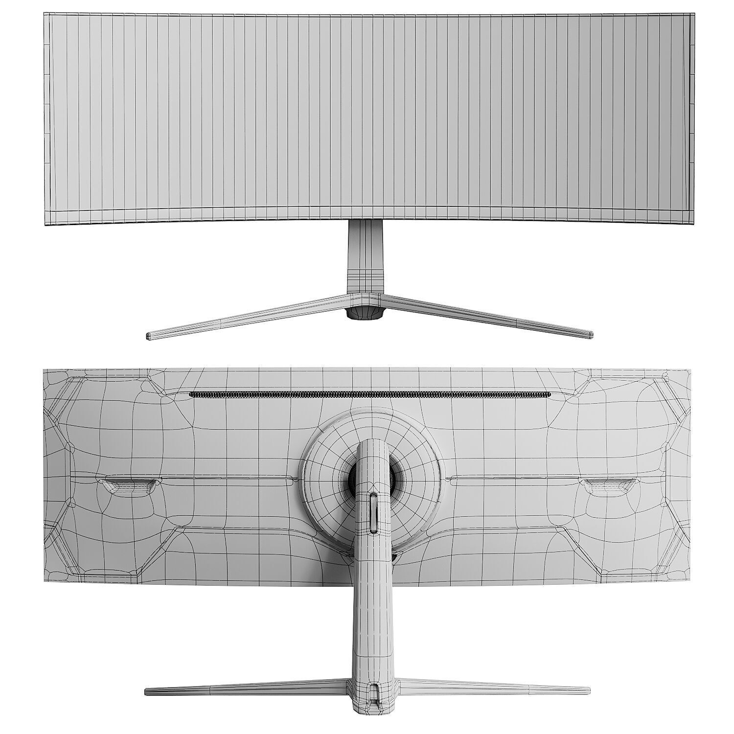 Samsung Odyssey G9 Gaming Monitor 3D model_4