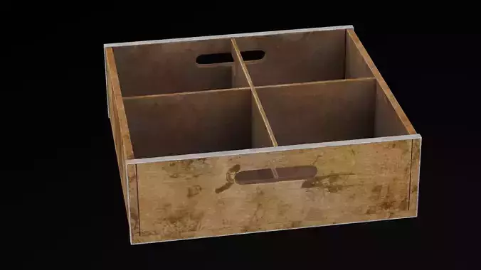 Bottles Wooden Crate