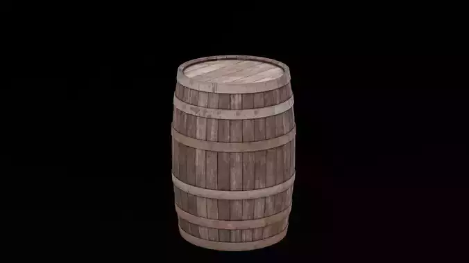 Wooden Rum Barrel