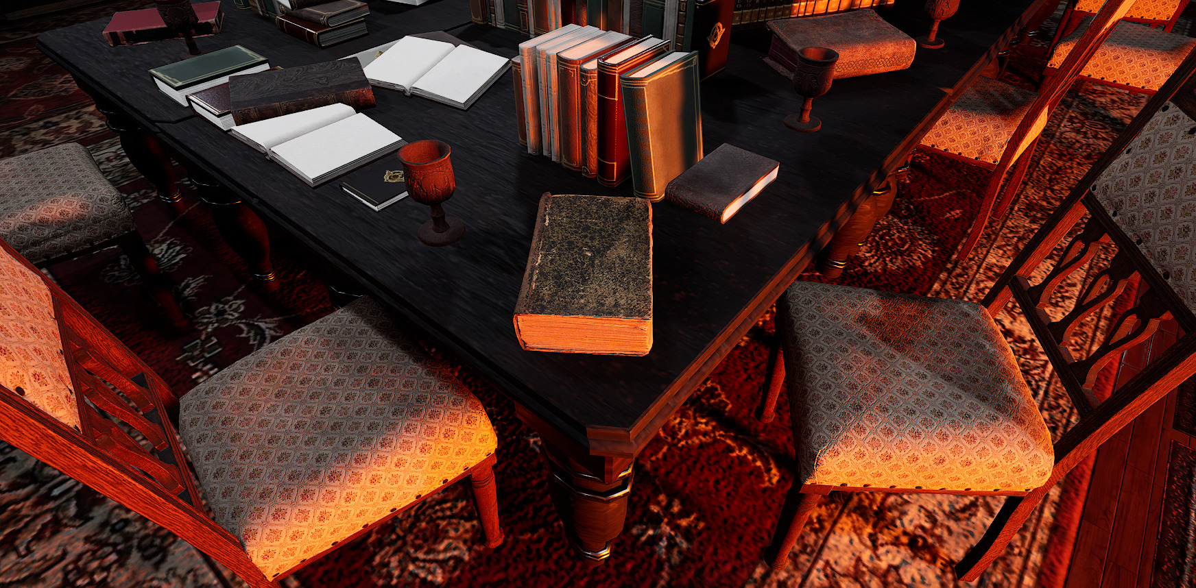 Unique Style Gothic and Victorian Library and Athenaeum 3D model_12