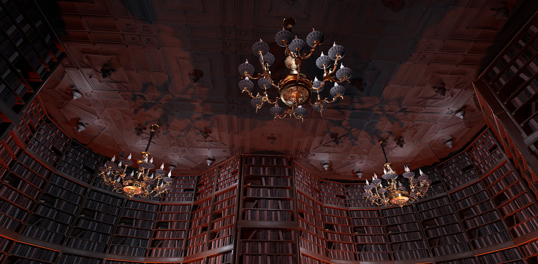 Unique Style Gothic and Victorian Library and Athenaeum 3D model_3