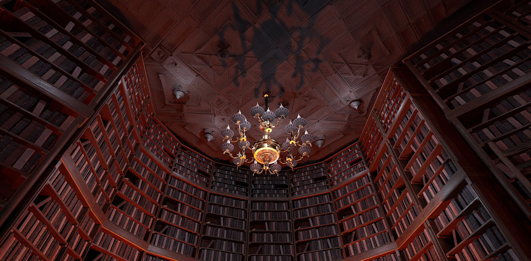Unique Style Gothic and Victorian Library and Athenaeum 3D model_4