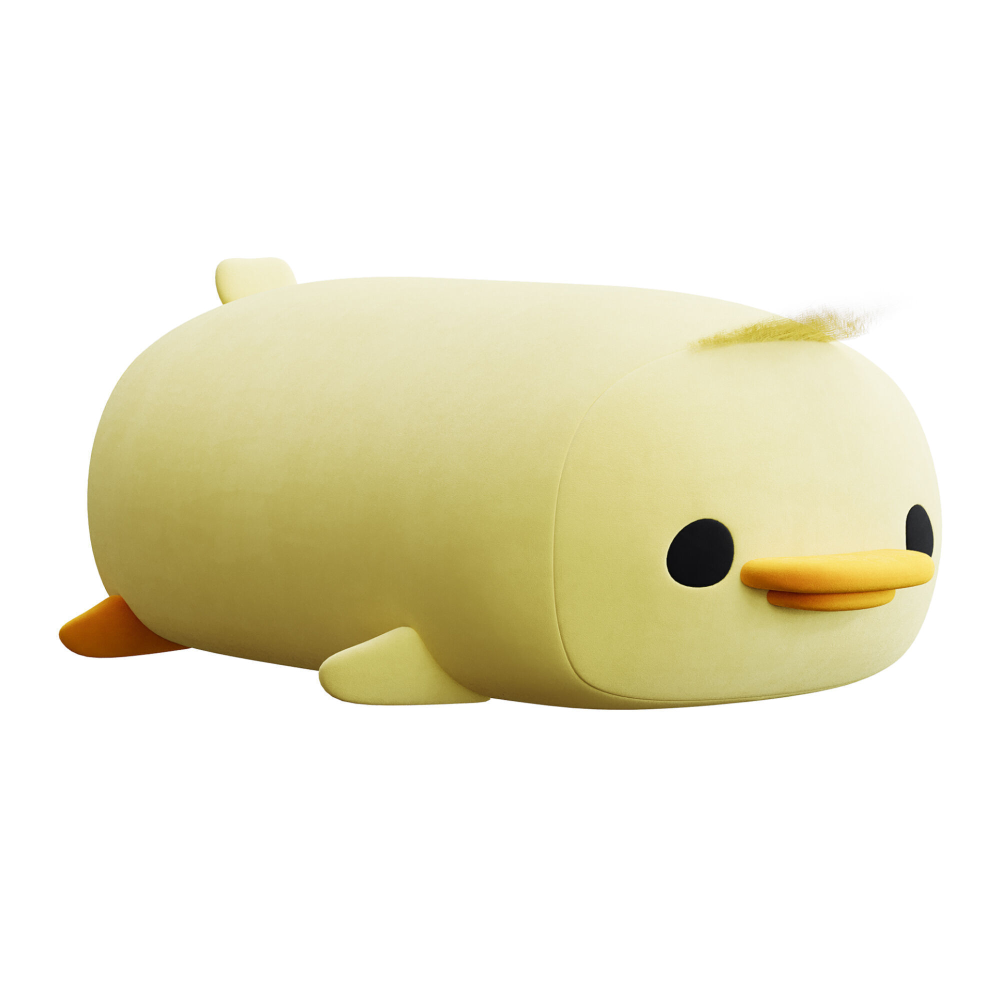 Jumbo Squishy Duck Plush 3D model_1