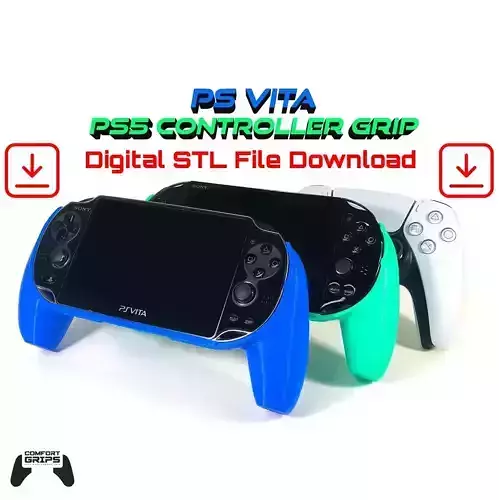 PS Vita Comfort Grip PS5 Controller Handles 3D print model