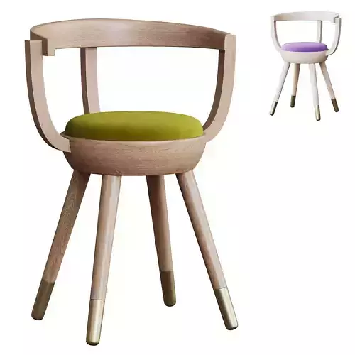 Galleon Dining Chair by Archer Humphryes Architects 3D model