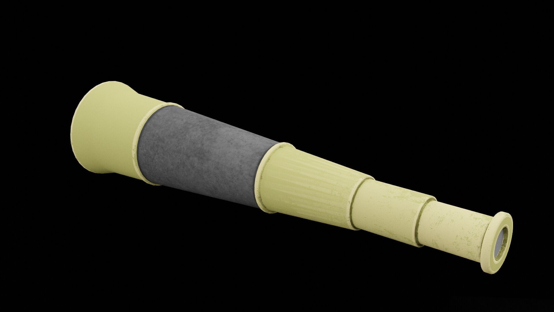 Pirate Monocular Low-poly 3D model_5