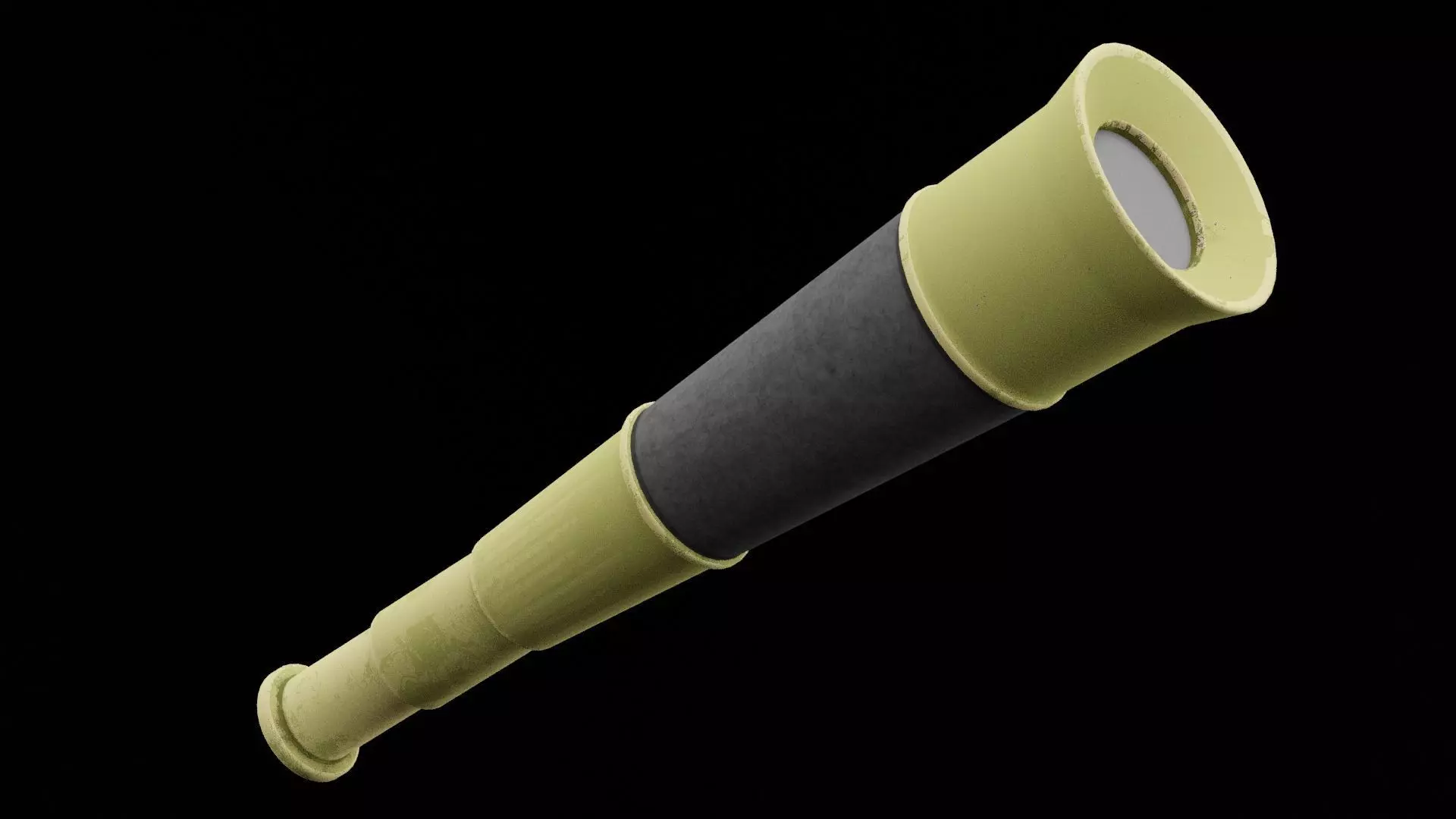 Pirate Monocular Low-poly 3D model_0