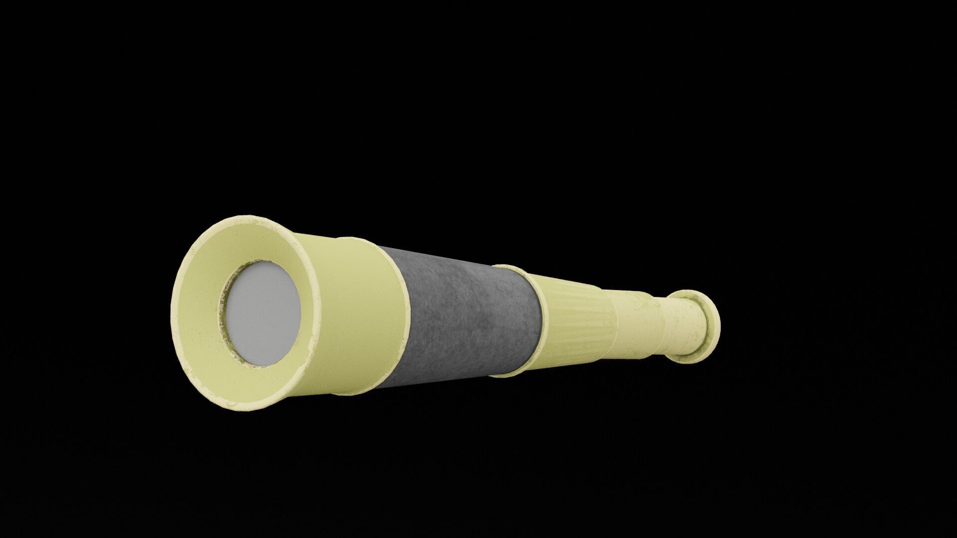 Pirate Monocular Low-poly 3D model_2