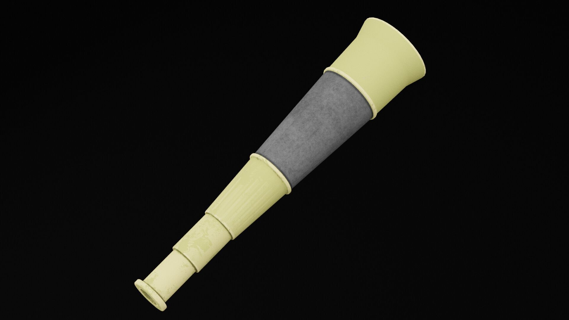 Pirate Monocular Low-poly 3D model_4