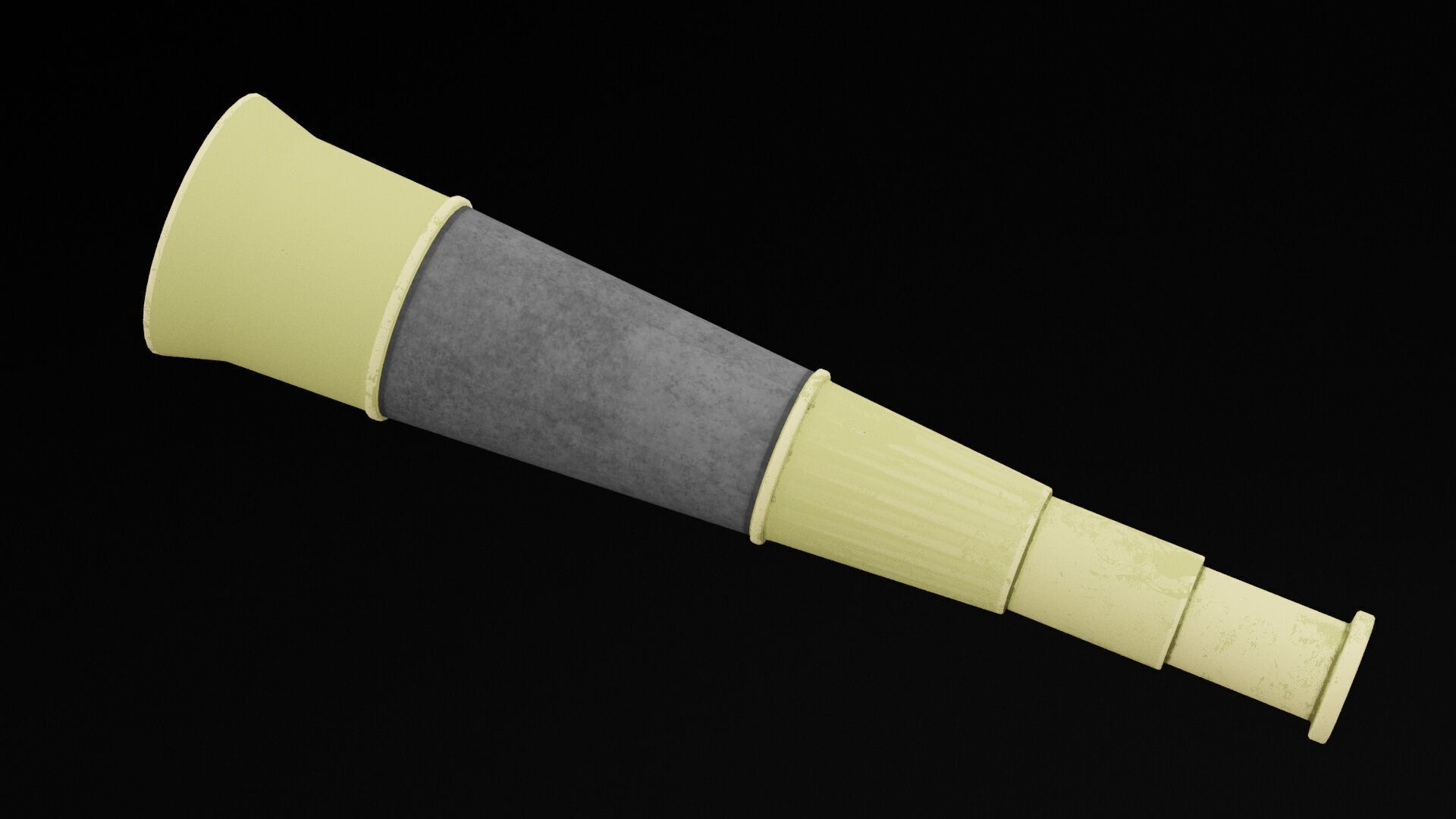 Pirate Monocular Low-poly 3D model_3