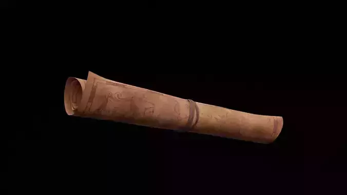 Old Rolled Treasure Map