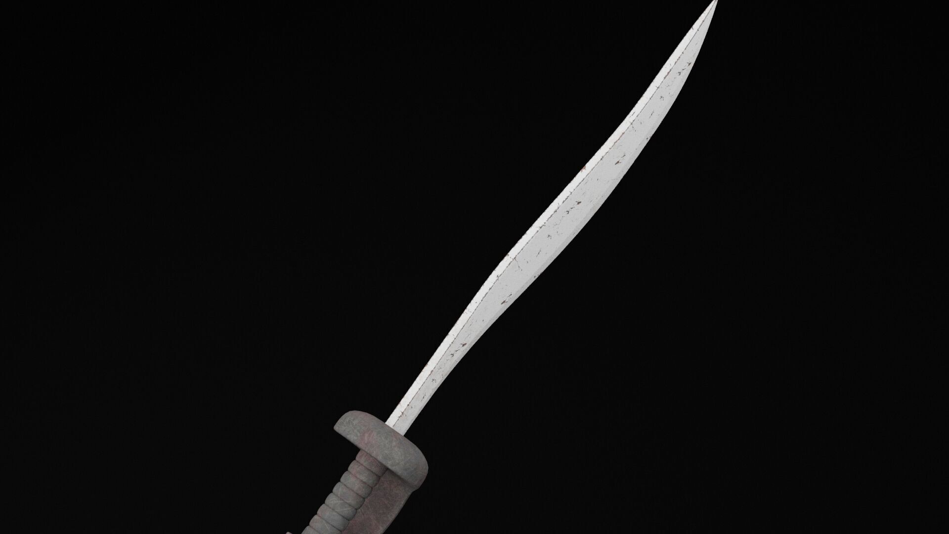 Moon Sword Weapon Low-poly 3D model_4